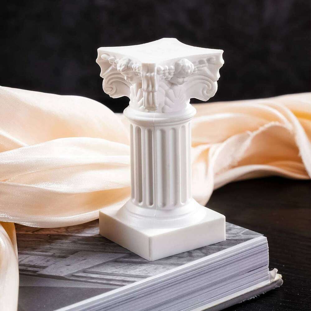 Candlestick Greek Column Statue Pedestal Sculpture Indoor Dining Room Garden Landscape Desktop Home Decoration Y260131