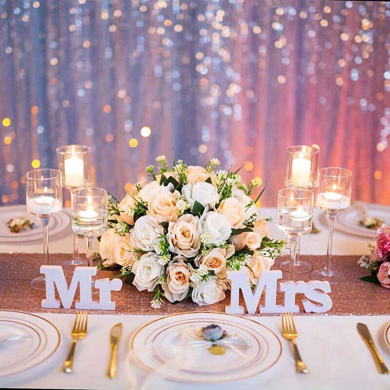 Set of 3 Glass Tall Tea Light Holders, Elegant Clear Long Stem Pillar Candle Holders for Wedding, Party, Home Decor Y260131