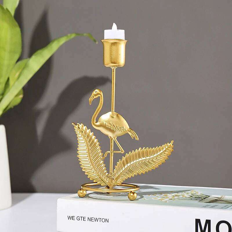 Modern Metal Candle Holder Home Decorations Candlestick Stand For Candles Container Christmas Wedding New year Room Table Decor Y260131