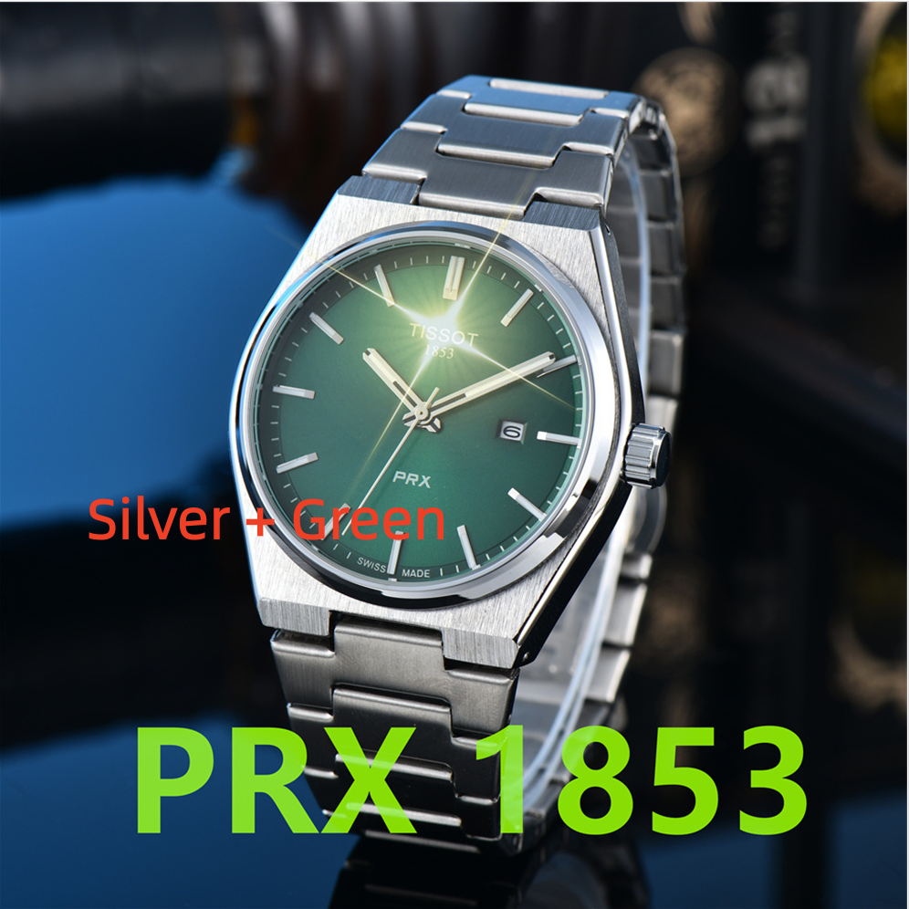 2026 Tissity watch designer luxury quartz movement TISSOTITYly watches high qualit rose gold size stainless steel strap sapphire Orologio 1853 PRX Wristwatches