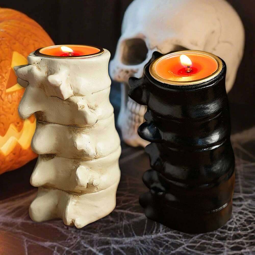 Human Organ Models Holder, 3D Heart Spine Brain Candlestick Candle Stand,Halloween Horror Theme Home Decorations Y260131