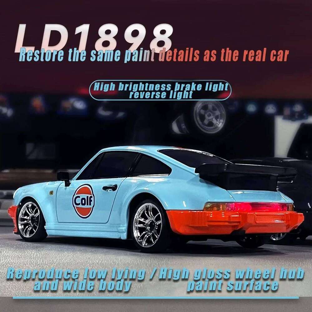 New LDRC LD1898 1/18 Professional RC Drift Remote Control Car Gt 911 High-Speed Racing Boy Cars Toy Children's Gifts Y260131