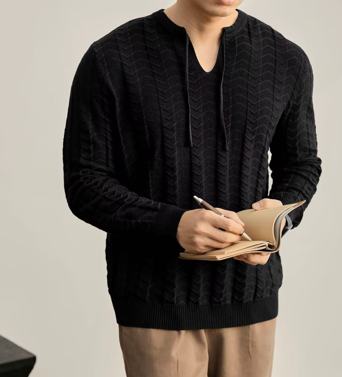 Versatile fashion Japanese lazy temperament literary and artistic simple high-quality pullover sweater new style