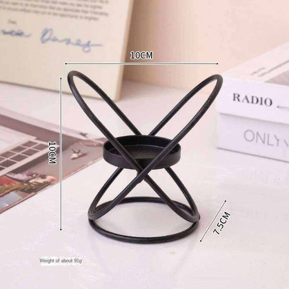 Mental Holder Candlestick for Romantic Candlelight Dinner Props Modern Table Decoration Retro Style Candle Holders Y260131