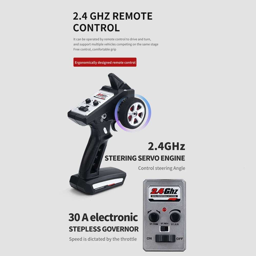 Remote Control Drift 1/16 2.4GHz 4WD 35km/h RC Race Car High Speed Gift RTR for Kids w 7mode Angel Eye Headlight Y260131