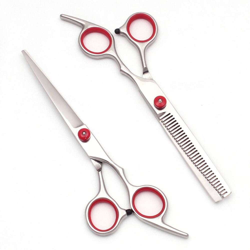 Hairdressing 6.5'' Japan Stainless Silver Hair Cutting Shears Haircut Set Salon Thinning Scissors C1001 C260131