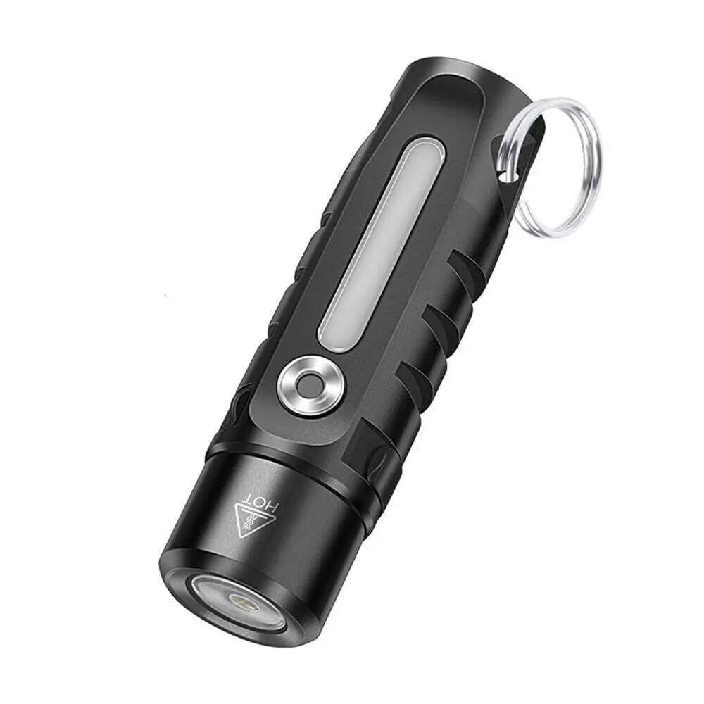 Multi-Light Source Mini Keychain Super Bright Tail Magnet Strong Light Flashlight Waterproof Aluminum Alloy H260131