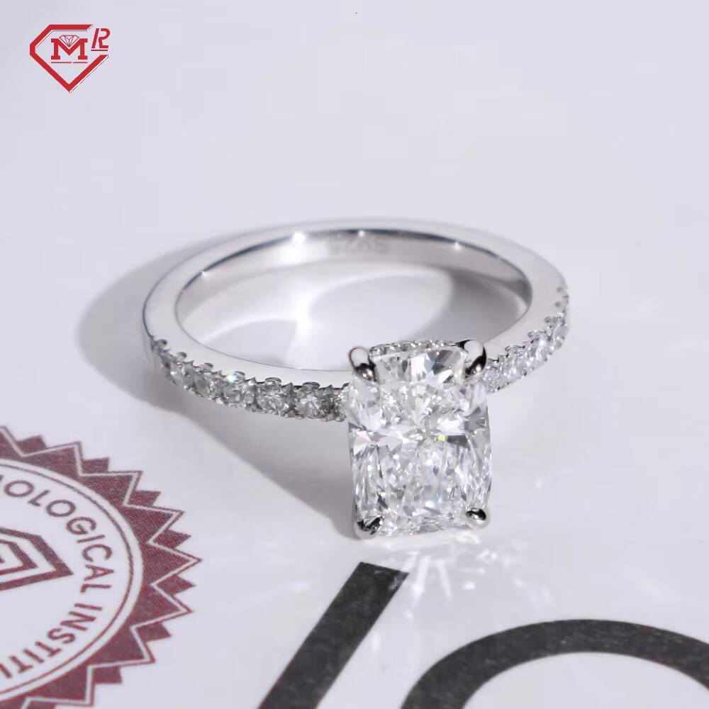 2ct HPHT CVD Lab Grown Diamond IGI Certificate Engagement Ring Jewelry Women Lab Diamond 14k White Gold Ring