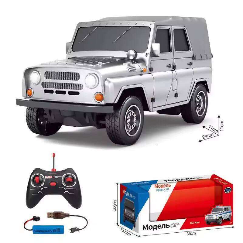 New 1:12 Metal Silver Remote Control Lada Pickup Truck Car Model Children'S Toy Gift Interaction Y260131