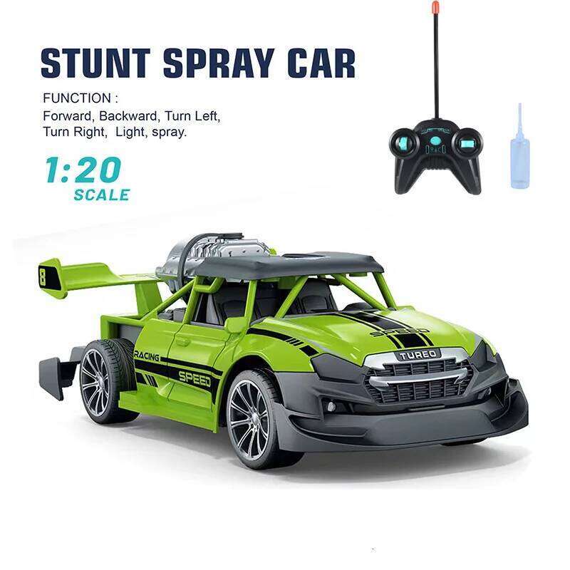 1:20 RC Car Remote Truck with Light Smoke Spray Electric Racing Vehicle Radio Control Model Kid Gift Boy Toy Y260131