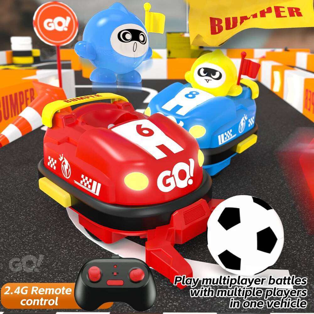 Remote Control Bumper Car Toy Two-Player Battle Racing Cars Parent-Child Competitive football Game birthday gift for kids Y260131