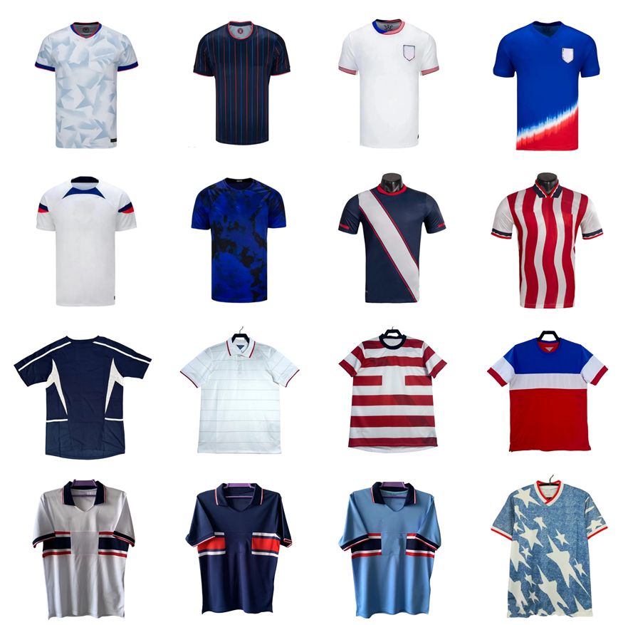 1994 1995 2002 2010 2013 2014 USAS Dempsey LALAS Retro soccer jerseys 94 95 02 10 13 14 United states America DONOVAN Bradley Yedlin ALTIDORE BALBOA football shirt