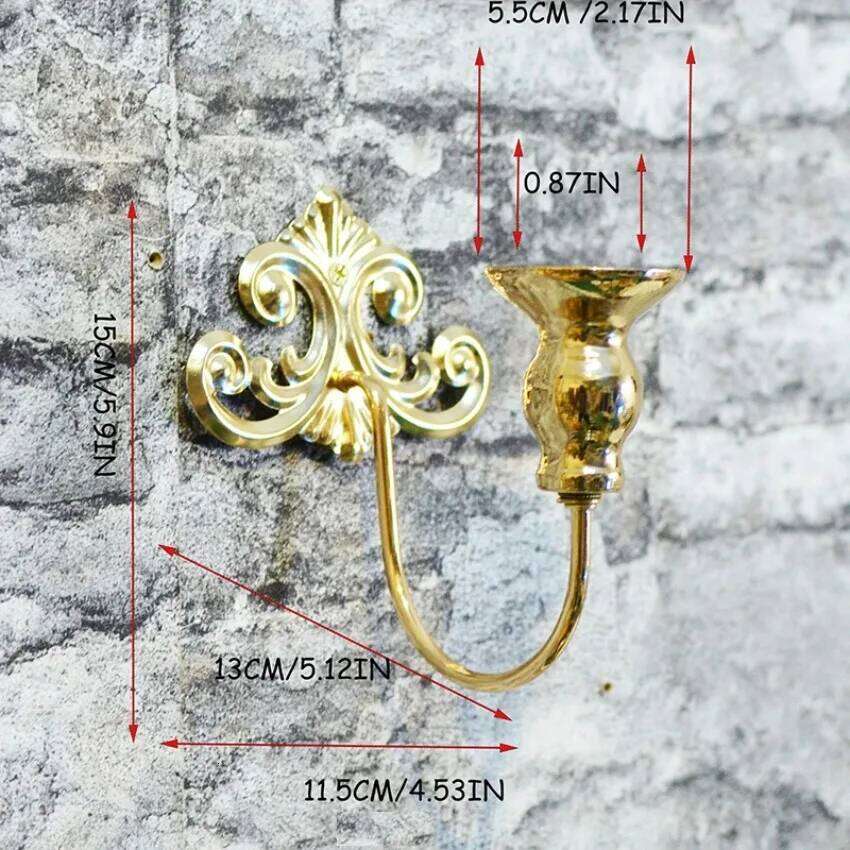 Hanging Metal Candlestick Wall Lamp Scented Decoration Gold Black Holder Home Bar Outdoor Candle Lantern Y260131