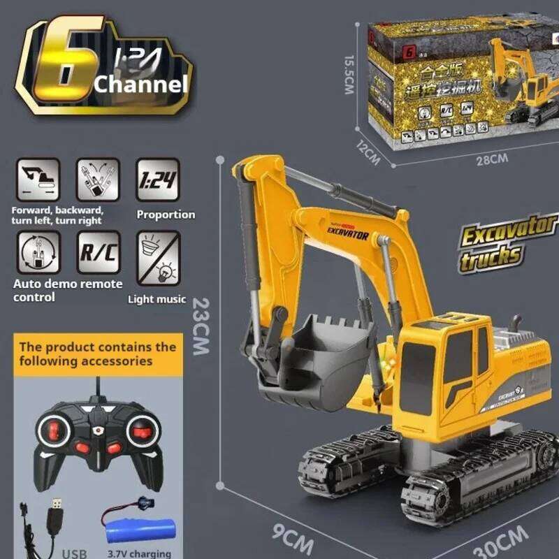 The New Remote-Controlled Dump Engineering Transport Vehicle Mud Truck Electric Boy Toy Car Children'S Festival Gifts Y260131