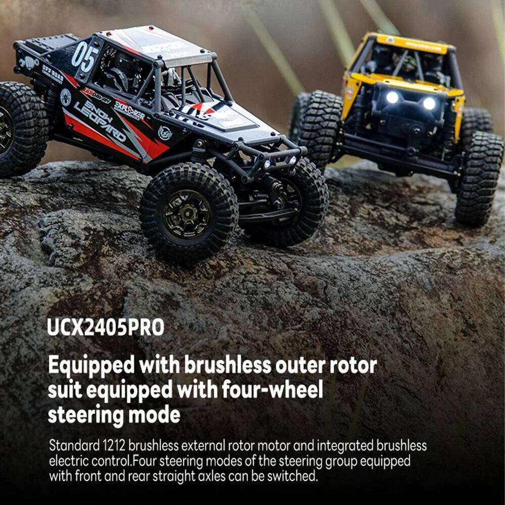 1/24 UDIRC UCX2405 Brushless/Brushed Motor 4WD Off-road Mini Rock Crawler Climbing Vehicle RTR RC Car Toys Y260131