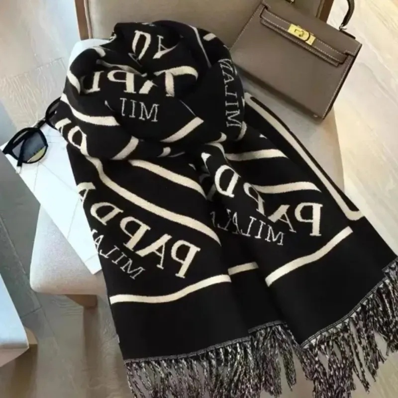 Winter Scarf Wool Scarfs Winter Spring 100% Cashmere Designer Scarf fashion Men Women Designer Classic Letter pattern Pashmina shawl Scarves Fashion 6 COLOR