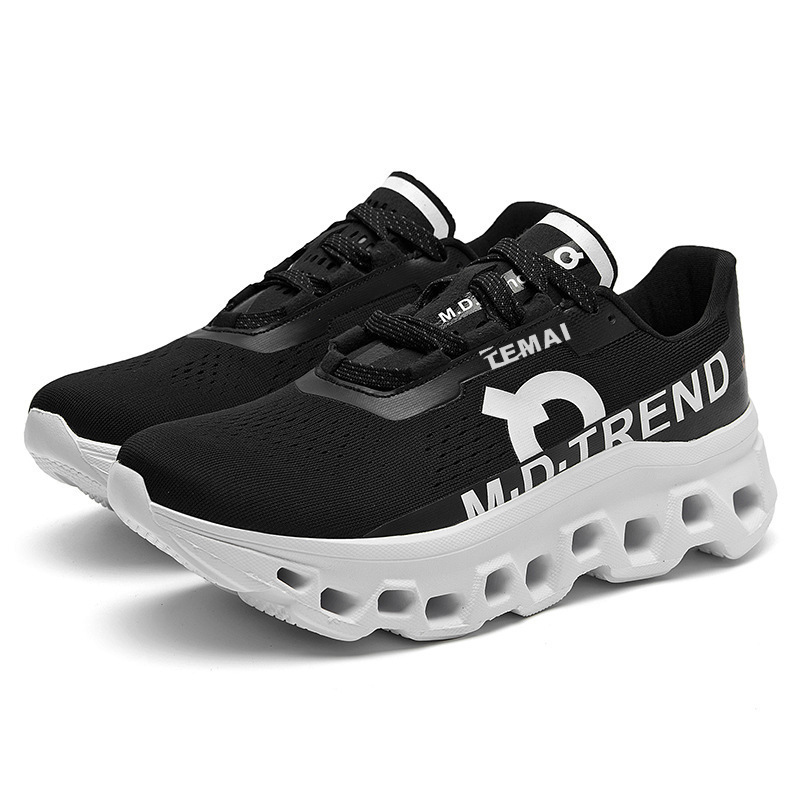 new Spring New Low-top Sports Shoes for Men, Fashionable Shock-absorbing Running Shoes, Outdoor Versatile Lightweight and Breathable Trendy