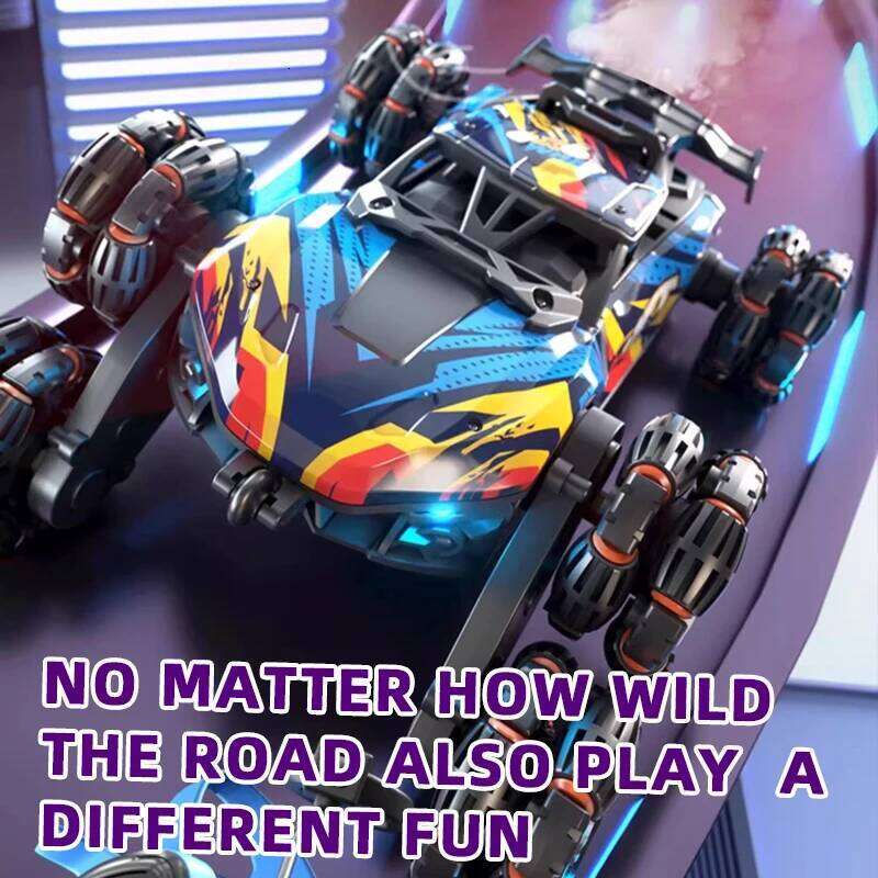 Children's Alloy Remote Control Morphing Six-Wheeled RC Off-Road Climbing Stunt Four-Wheel Drive Spray Drift Racing Car Toys Y260131