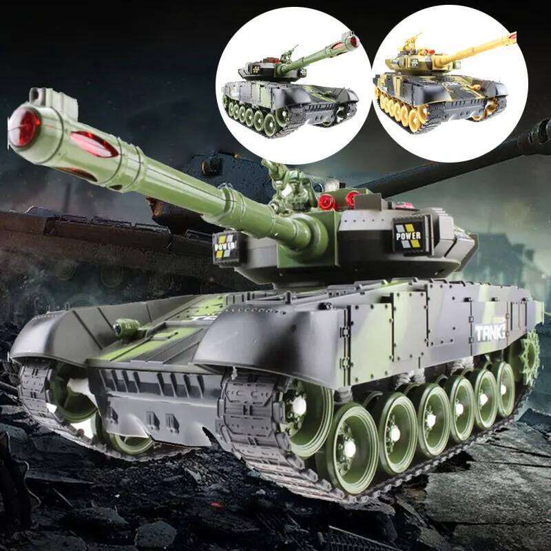55/44/33CM Rc Tank Military War Tanks Electric Car Remote Control Simulation Shooting Radio-Controlled Crawler Toys for Boys Y260131