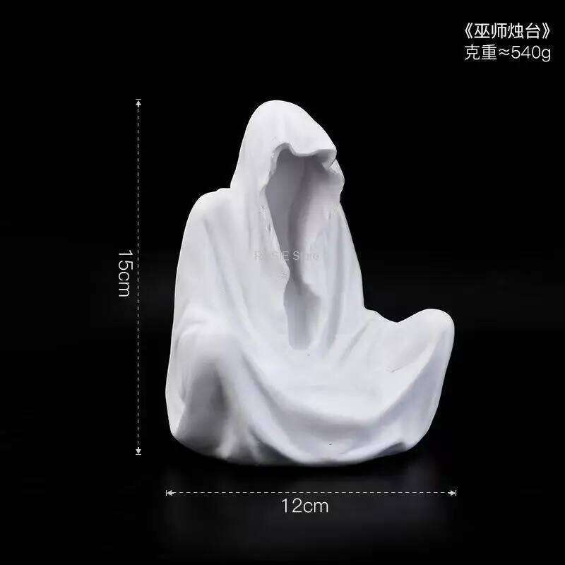 Wizard Resin Holders Fashion Wedding Table Candle Stand Exquisite Candlestick Halloween Decoration Y260131