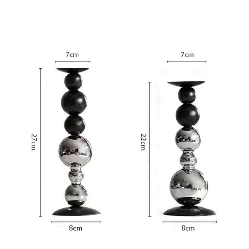 Metal Candle Holder Antique Wedding Bar Hotel Retro Atmosphere Candlestick Church Prayer Candlelight Desktop Home Decoration Y260131