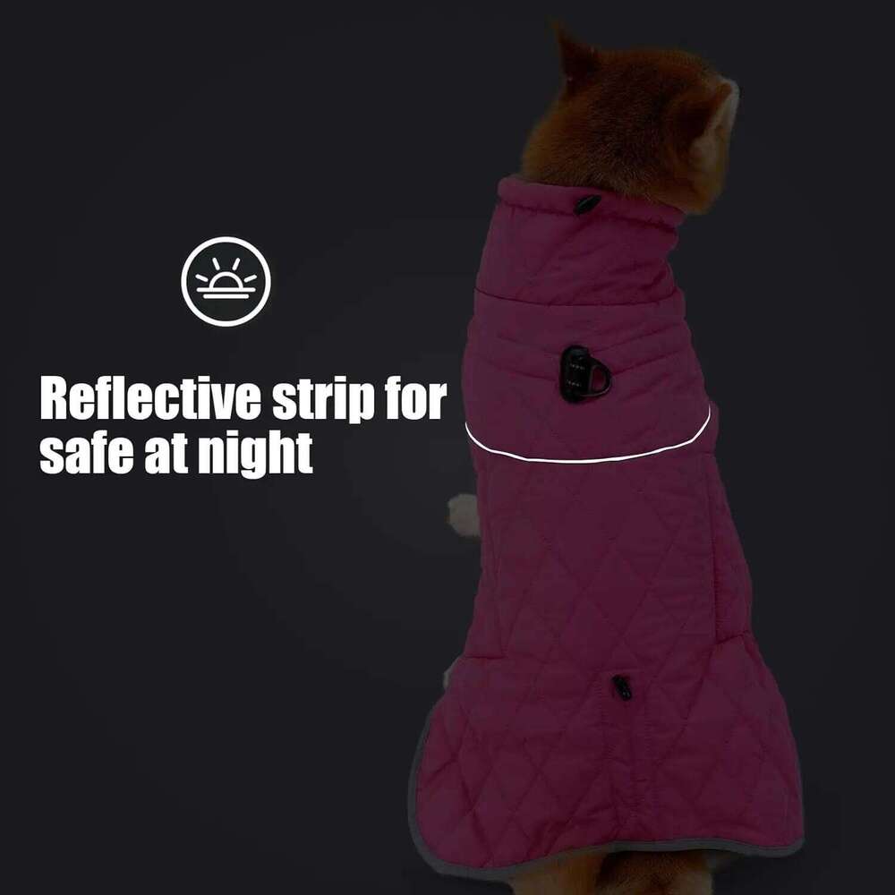 Famous brand Waterproof Winter Reflective Dog Jacket with D Ring Warm Coats for Small Medium Large Dogs Clothes Hiking Coat pupakaIK