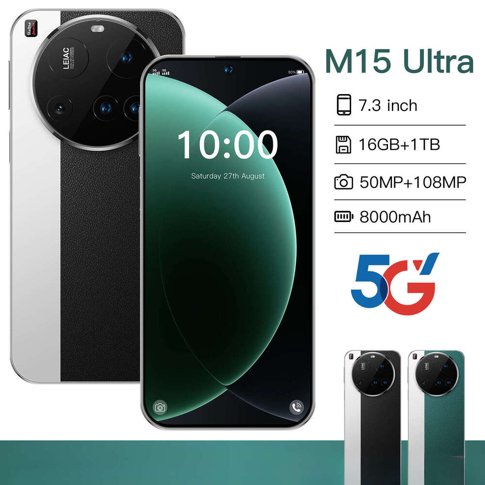 Famous brand new product M15 Ultra cross-border mobile phone 16+1T foreign trade intelligent all-in-one machine source factory CKS