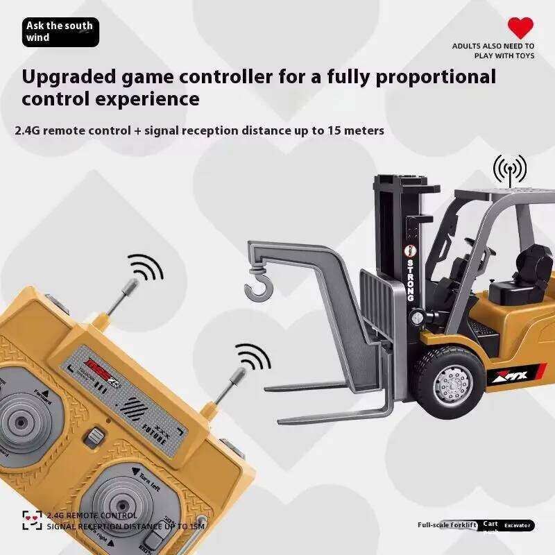 1:64 Scale Remote Control Mini Excavator Tipper Truck - Full-Scale Model Engineering Vehicle Toy For Kids And Collectors Y260131