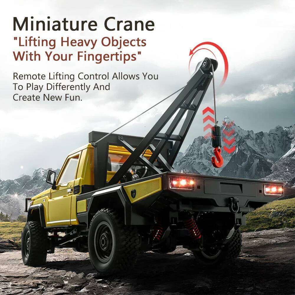 MN82T RC Crawler 1/12 2.4G 4WD Remote Control Off-road Pickup Simulation Crane Vehicle Electric Climbing Car Model Toys for Kids Y260131