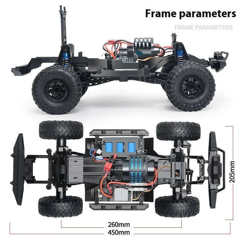 HB ZP1005 ZP1010 Remote Control 2.4g 4wd simulation Rc Car All-terrain 15km/h 1:10 Off-road Monster Truck Toy For Boys Gift Y260131