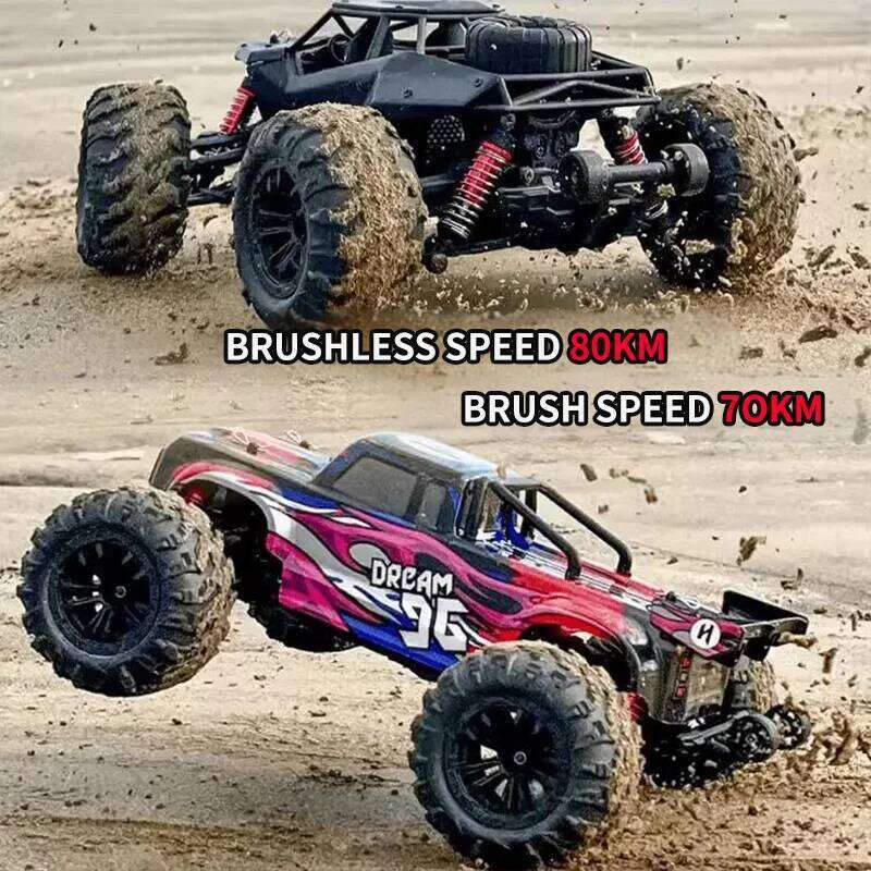 New Brushless Remote Control Four-Wheel Drive Electric Car High-Speed Drift Off-Road Climbing Big Wheel Racing Model Toy Y260131