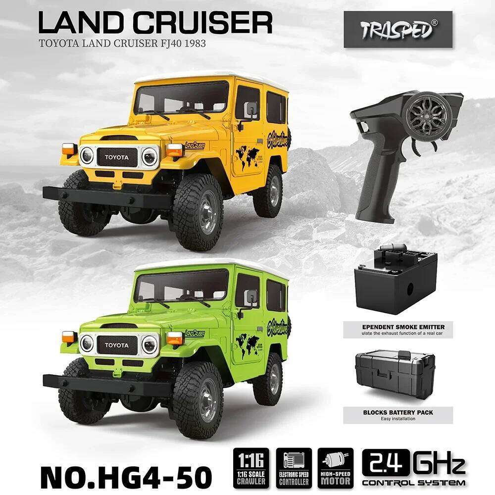 1/16 HG4-50 Toyota FJ40 Remote Control Off-Road Vehicle Basic and Pro Versions Lighting Sound Effect Simulation Model Toy Car Y260131