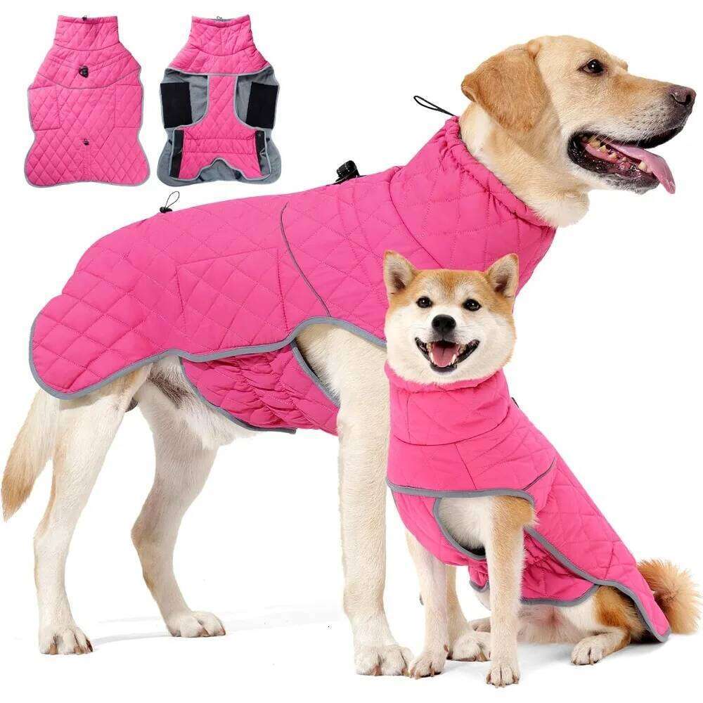 Famous brand Waterproof Winter Reflective Dog Jacket with D Ring Warm Coats for Small Medium Large Dogs Clothes Hiking Coat pupakaIK