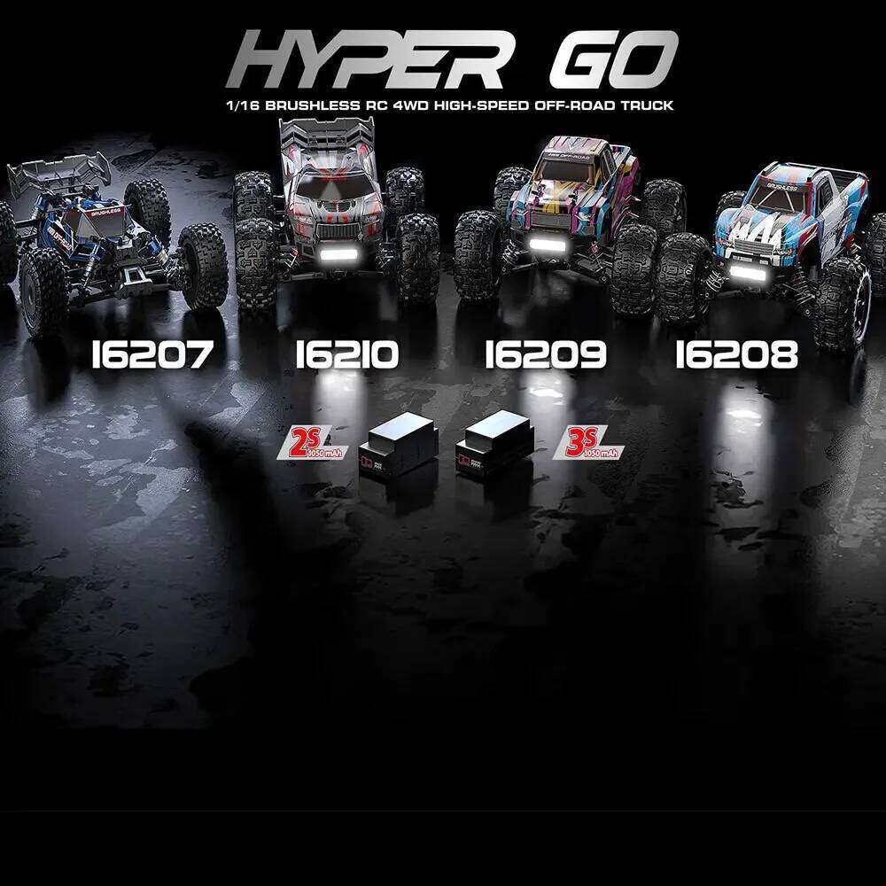 hot MJX 16209 16207 16208 16210 70KM/H 60KM/H 1/16 4WD Remote Control Cars RC Brushless Racing Car Off-Road Truck Toys Y260131