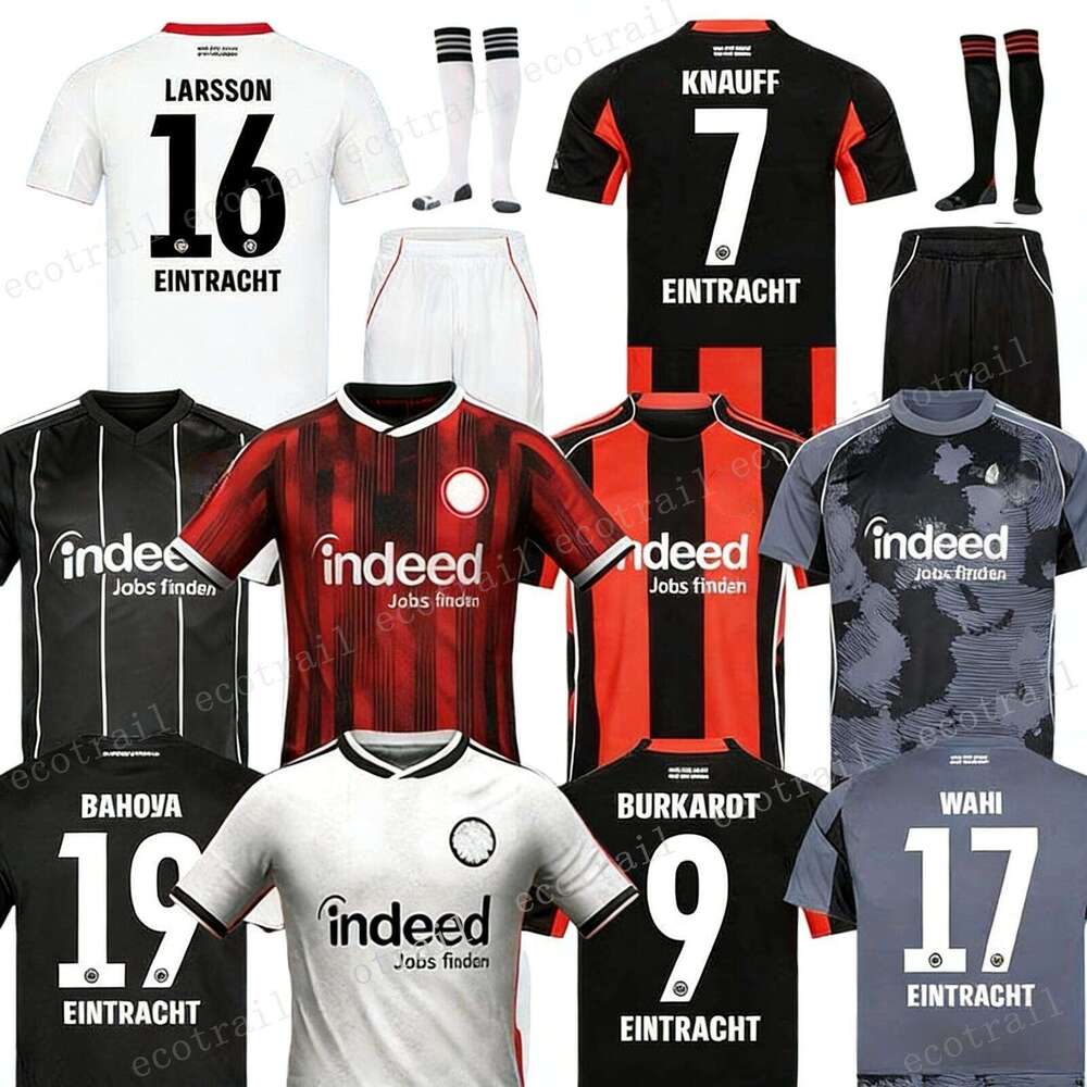 25 26 27 Eintrachts Frankfurts Soccer Jerseys 2026 HOME AWAY THIRD EKITIKE KNAUFF EBIMBE M.GOTZE SKHIRI KOSTIC KLAMMERS HINTEREGGER football shirt Men Kids Kits
