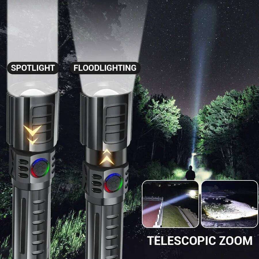 2000LM P50 Flashlight Super Bright USB Rechargeable Tactical Zoom Waterproof LED Torch Lamp Outdoor Camping Fishing Lantern H260131