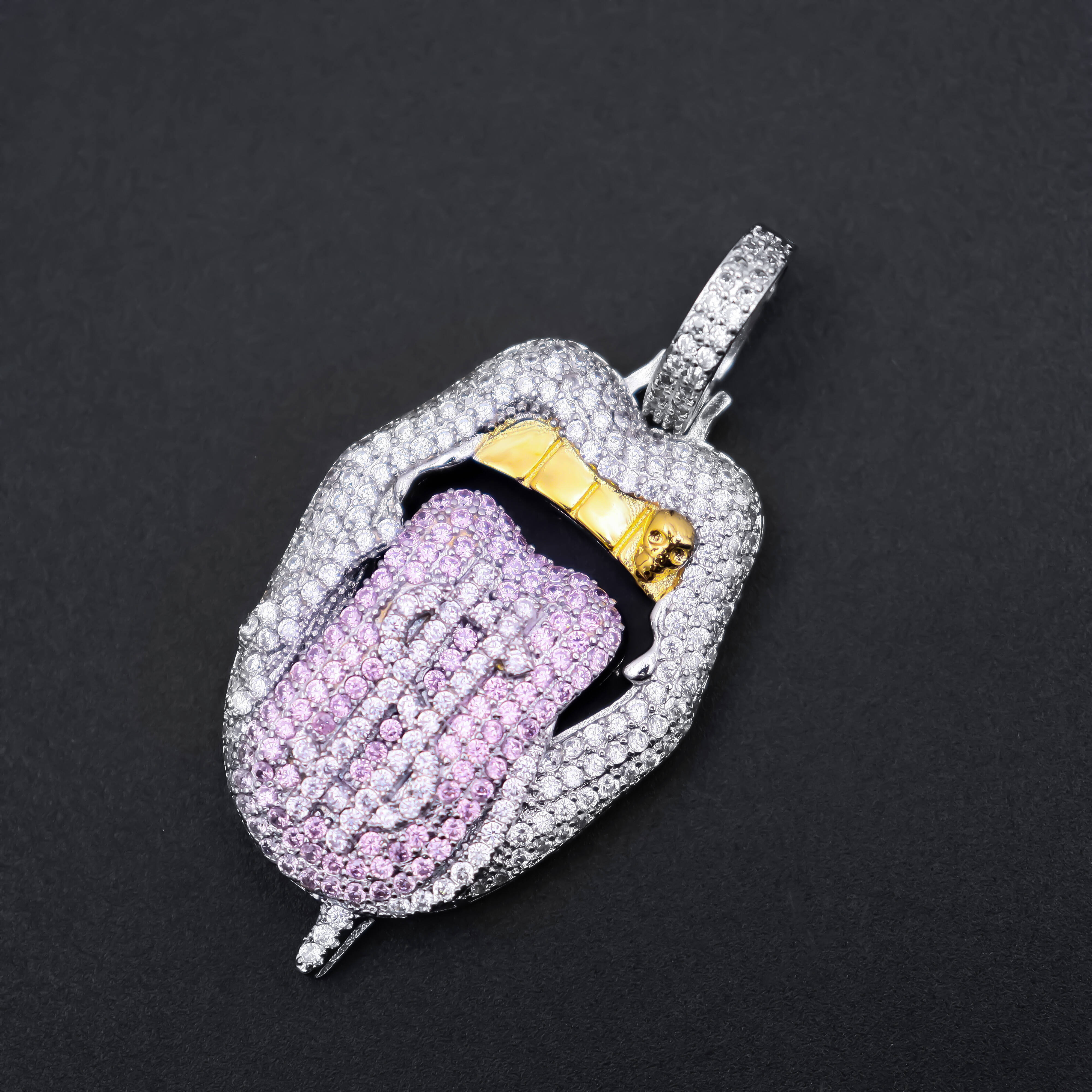 925 Silver Customize Pendant Iced Out Hip Hop Fine Jewelry VVSD Moissanite Pass Diamond Tester Name Letter Pendants for Him
