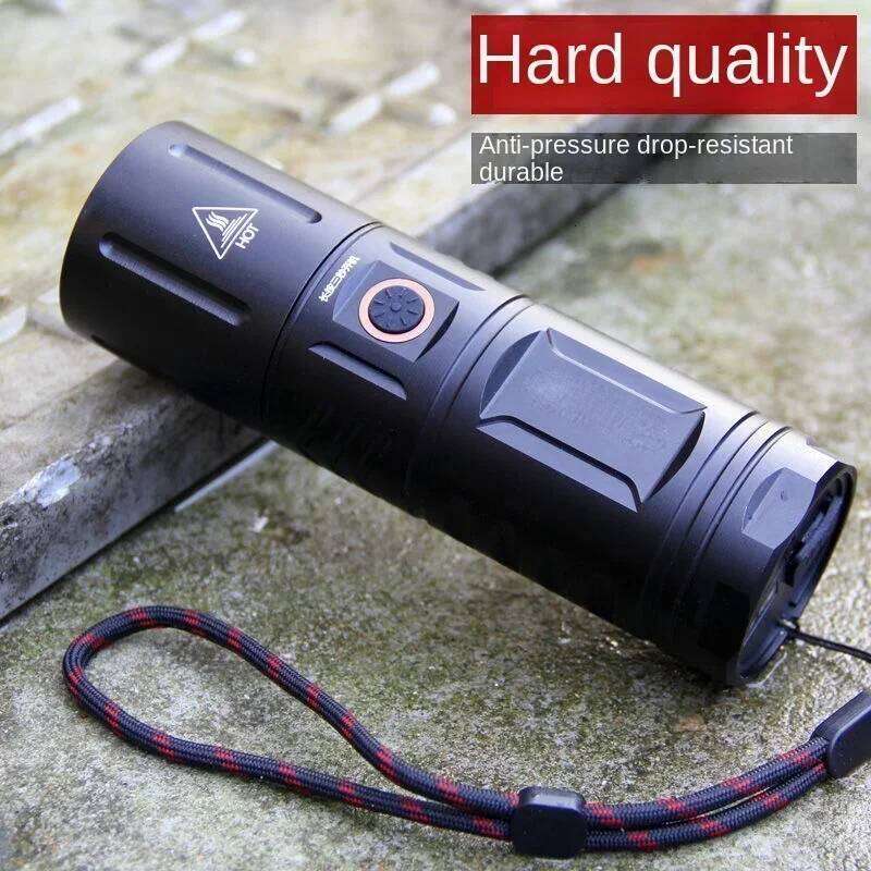 Strong Light Lamp T40 LED Flashlight USB Rechargeable Ultra-Bright Torch High Power Lantern Built-in 3*18650 Lithium Batteries H260131