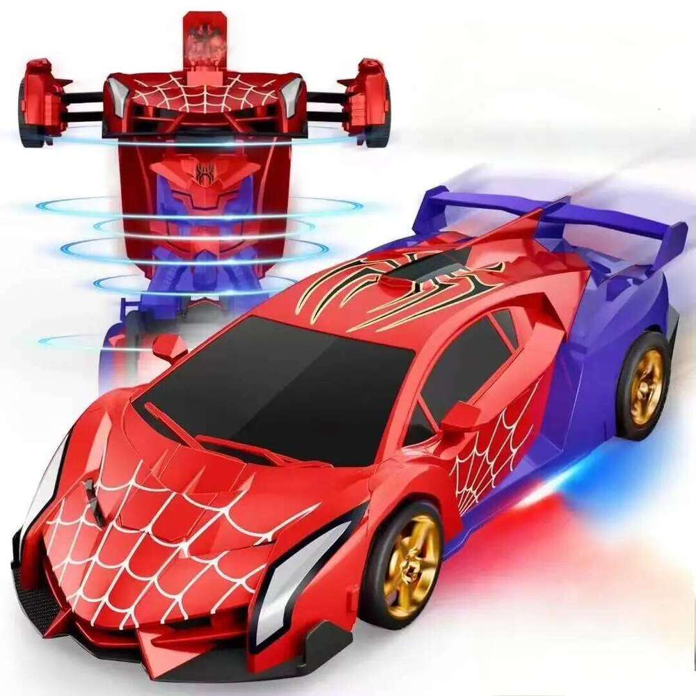 1:18 Spider Remote Control Racing Toy Children's Transformable Resin Car with Charging Function Includes Charge Y260131