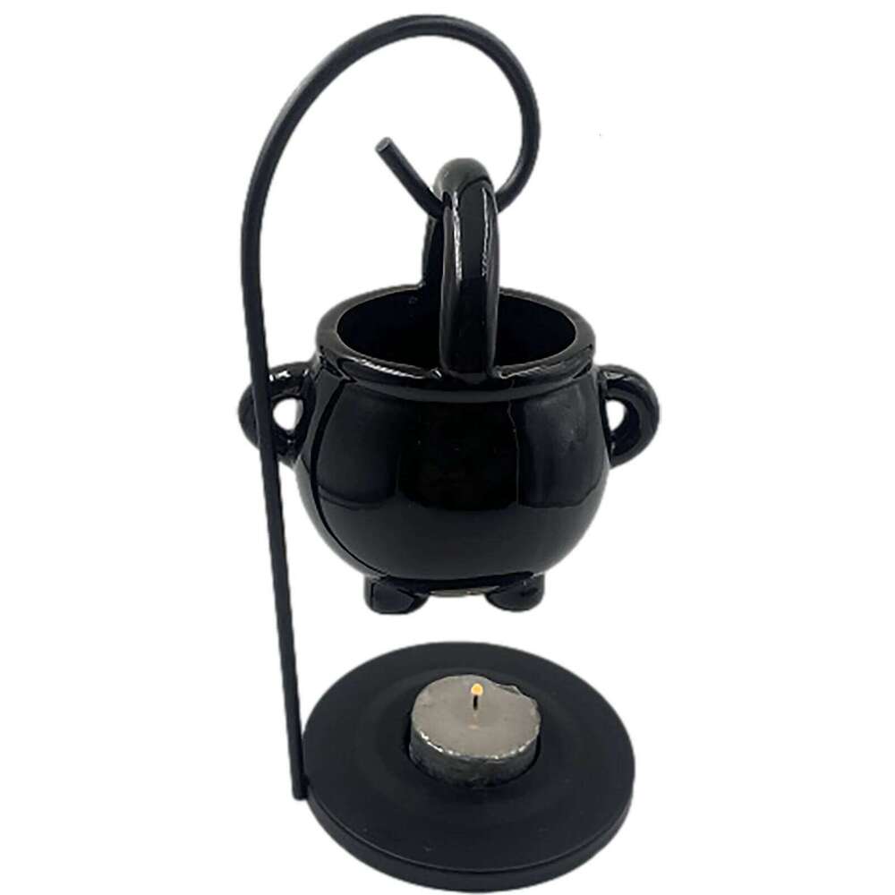 Hanging Cauldron Burner Witch Caldron Pot Candle Holder Smudging Incense Burning Essential Oil Diffuser for Home Decor Y260131