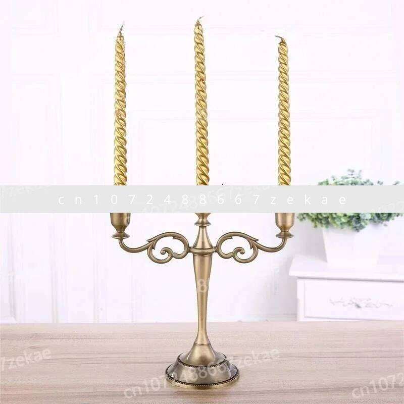 Activity Table Centerpiece New Bronze Metal 5-Arm/3-Arm Candlestick Wedding Decoration Y260131