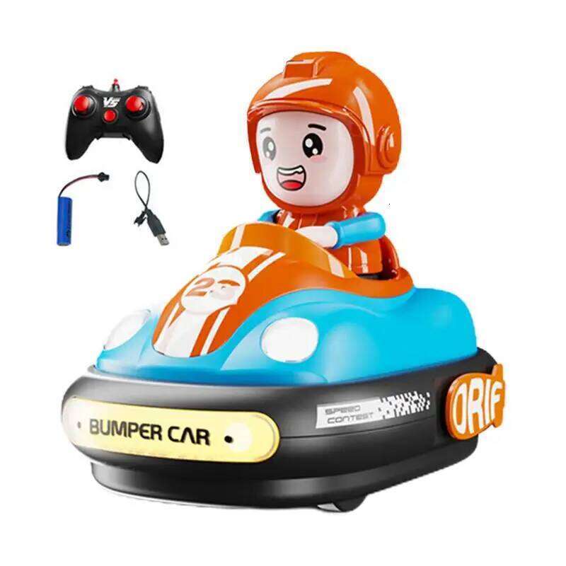 New Small RC Battle Bumper Car Doll Crash Bounce Ejection Light Children's Remote Control Toys Gift for Christmas Birthday Y260131