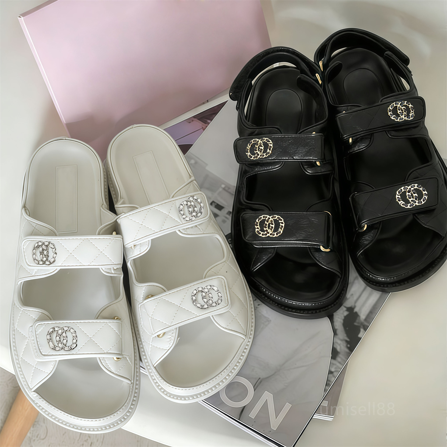 cc designerchanel Designer Women sandale Calfskin Dad shoes Sandals Designer Sandles Fl channels chanels chanelshoess chanelsandalss chanelboot chanelrunners