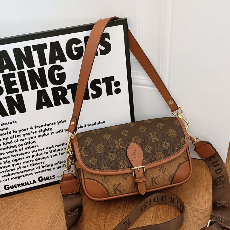2026 New Pattern Printed Small Square Crossbody Bags for Women Fashion Versatile Large Capacity Commuter Shoulder Bag High Quality Womens Bag H260320