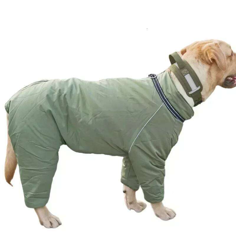 Famous brand Big Clothes Winter Large Jumpsuit Thick Warm Pet Coat Outfit Corgi Samoyed Husky Golden Retriever Dog Costume Apparel pupakaIK