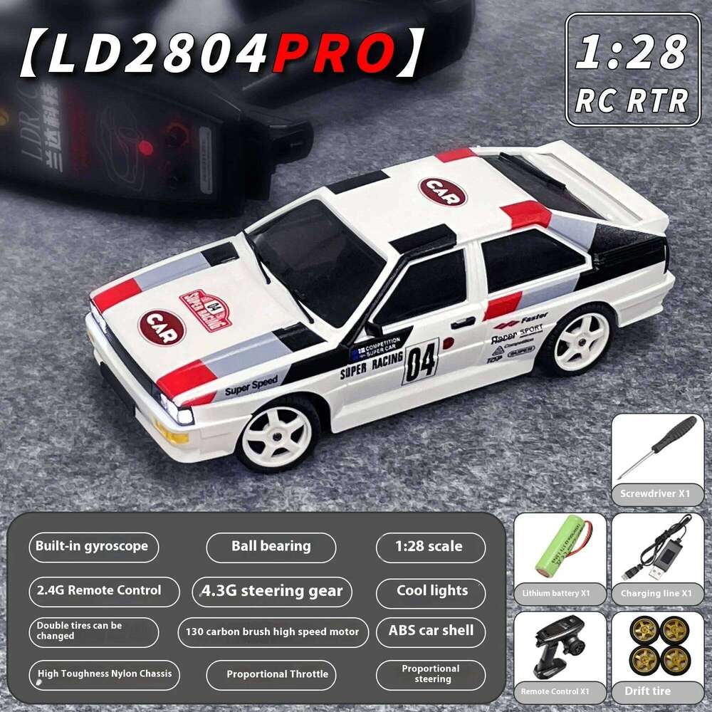 LDRC RC Drift 2801PRO 2802PRO 2803PRO 2804PRO 1/28 4WD With Gyroscope Full Proportional Throttle and Steering Car Toys Y260131