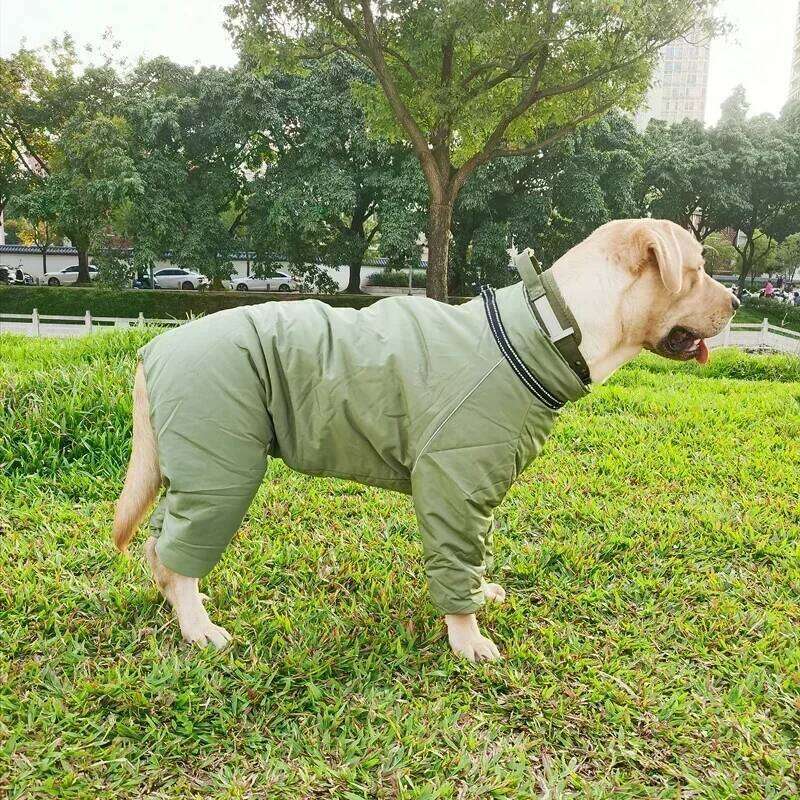 Famous brand Big Clothes Winter Large Jumpsuit Thick Warm Pet Coat Outfit Corgi Samoyed Husky Golden Retriever Dog Costume Apparel pupakaIK