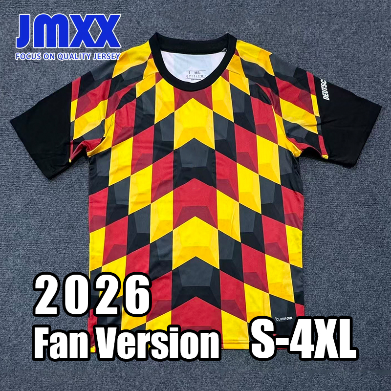 XXXL 4XL JMXX 26 27 German Soccer Jersey Color Retro Pre Match Training White Special Mens Uniform Jersey Man Football Man Shirt 2026 2027 Fan Version