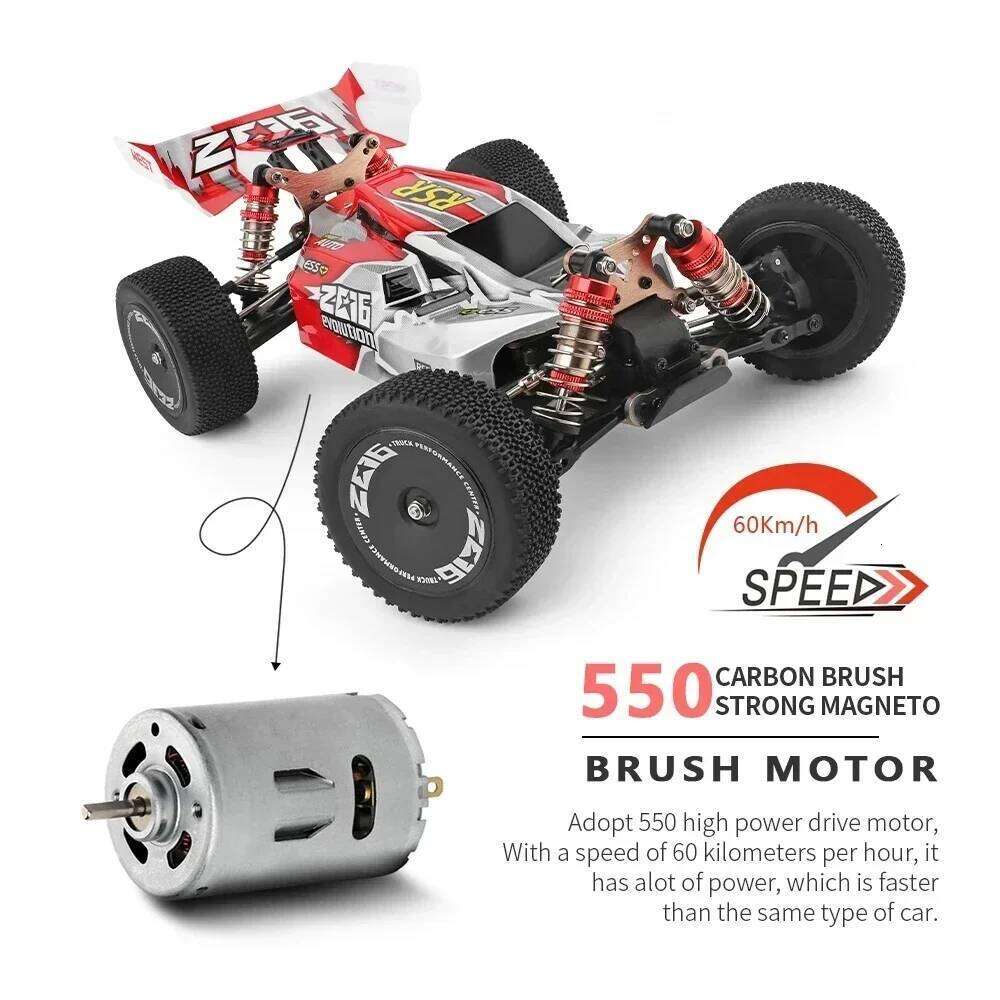 WLtoys 144010 144001 75KM/H 2.4G RC Car Brushless 4WD Electric High Speed Off-Road Remote Control Drift Toys for Children Racing Y260131