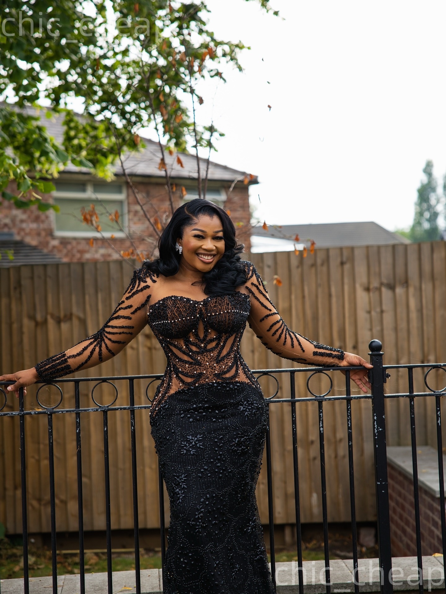 Aso Ebi Black Mermaid Prom Dresses 2026 Illusion Beaded Crystals Sheer Neck Evening Formal Party Second Birthday Engagement Gowns Dress For Special Oc